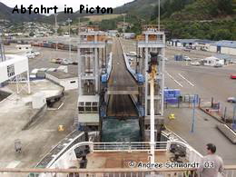   Abfahrt in Picton